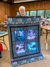 The Quilters: Peggy - Dragon Quilt top complete